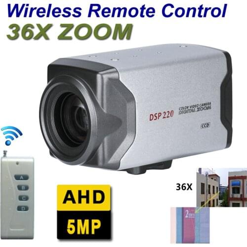 Wireless Remote Controller AHD CVI TVI Cvbs 30X 36X Optical Zoom HD AHD 5mp 2mp Auto Focus CCTV Box Camera Closed System SONY