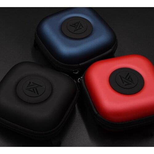 KZ PU Zipper Storage Box Earphone Bags High Quality Logo Package Headphones Case Portable Hold Storage Box Earphone Accessories