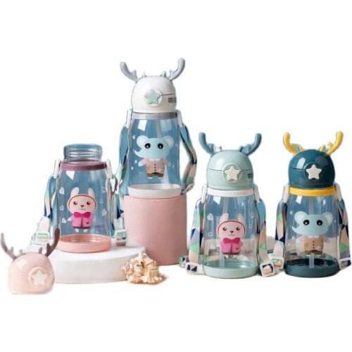 Feeding Kids Toddler Newborn Baby Drink Cups Water Bottles Kids Drinking Sippy A Cup Infantil Drinker Copo with Cup Strap