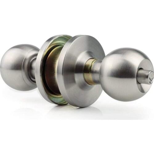304 Stainless Steel For Room Door Wooden Door Iron Gate Round Lever Handle Knob Knobs Door Lock Bedroom Bathroom Locks