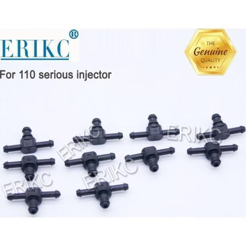 ERIKC Diesel injecor Return Oil Backflow Pipe Connector T Type Plastic Tee Joint Fitting for Bosch 110 Series Fuel Injections