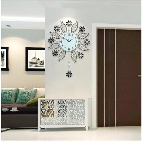 European art wall clock living room modern simplicity atmospheric personality creative fashion household silent quartz clock