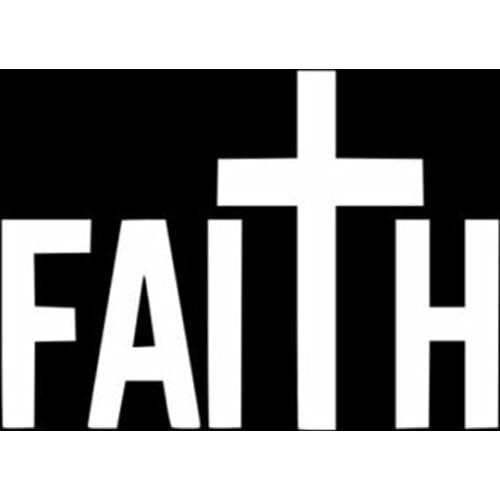 CHRISTIAN FAITH CROSS Vinyl Decal Car Sticker Wall Truck Laptop Decal Sticker CHOOSE SIZE COLOR