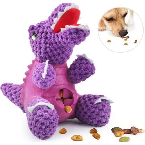 Pet Dog Feeders Product Dog Toys Accessories Dogs Cat Chewing Toy Pet Product Interactive dinosaur Feeding Food Toy for Doggy