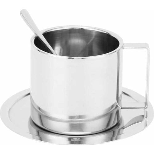 Coffee Mug Milk Tea Cup Sturdy Double‑Layer for Coffee Tea Beer for Milk Juice Water