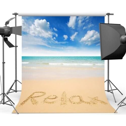 Mehofoto Summer Wave Photography Background Blue Sky Sea Backdrops for Sandy Beach Children backgrounds MR-1708