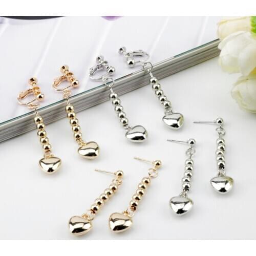 Fashion Cosplay Cartoon HUNTER x HUNTER Hisoka Beads Heart Pendant Earrings Eardrop Dangler For Women Men Friends Jewelry Gift