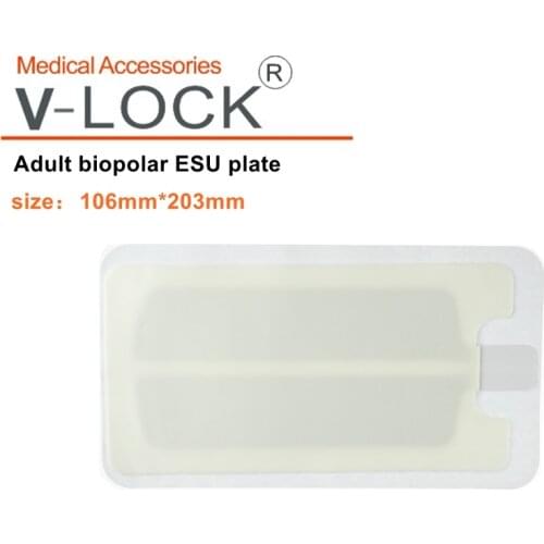 Disposable bipolar ESU plate adult size 106*203mm for electrosurgical pencil 10pcs packing