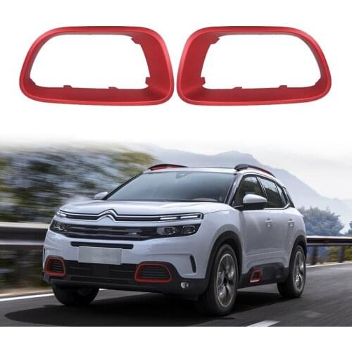 2Pcs Front Left Right Bumper Lower Center Grill Side Grilles Cover Trim for Citroen C5 Aircross 2017-2021