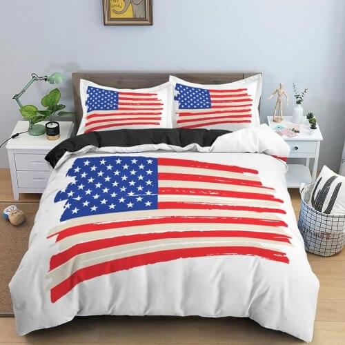 American Flag Duvet Cover Set Bedding Quilt EU/US/AU/UK Single Twin Full Queen King Size