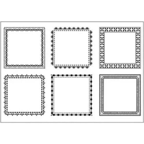 Frame Clear Stamp DIY Silicone Seals Scrapbooking/Card Making/Photo Album Decoration Accessories A984
