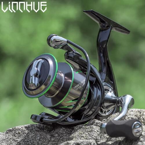 LINNHUE 2020 Summer Fishing Reel JK 3000 4000 Spinning Reel Max Drag 8kg Gear Ratio 5.2:1 Real 5BBS Reel Fishing Saltwater Reel