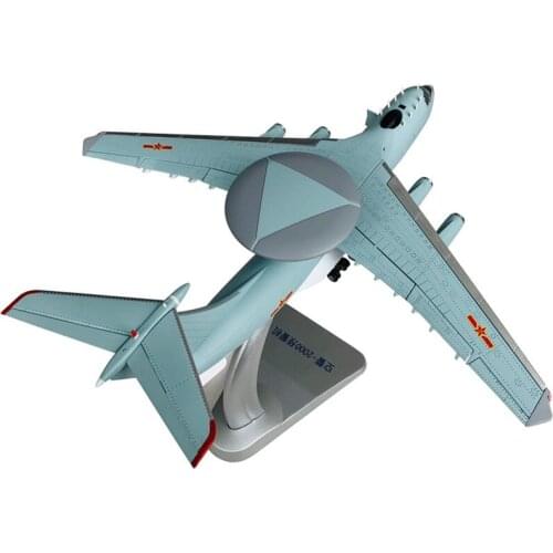 1/130 Scale Alloy Aircraft Air Early Warning KongJing 2000 AEW KJ2000 Mainring Plane Model Toys Children Kids Gift for Collectio