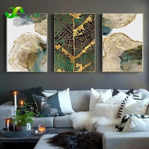Nordic Poster Leaf Trunk Texture Abstract Wall Art Canvas Poster And Print Home Decorative Modern Picture Painting Living Room