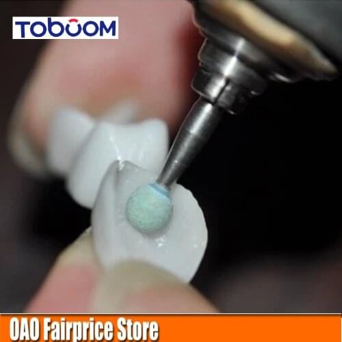 Dental Ceramic diamond Grinders,Not require water for cooling,for Zirconia Cast porcelain Ceramic,Ball shape,CD2513