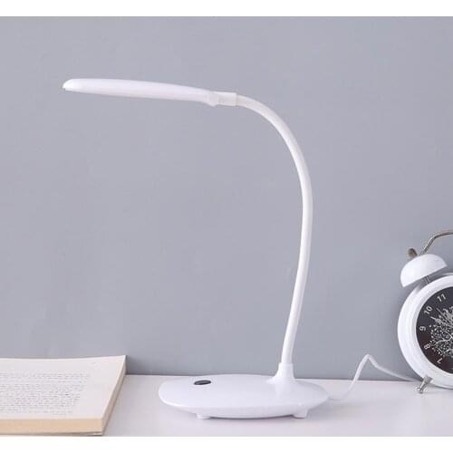 LED Desk Reading Lamp USB Powered Study Foldable Bendable Office Table Eye Protection Light