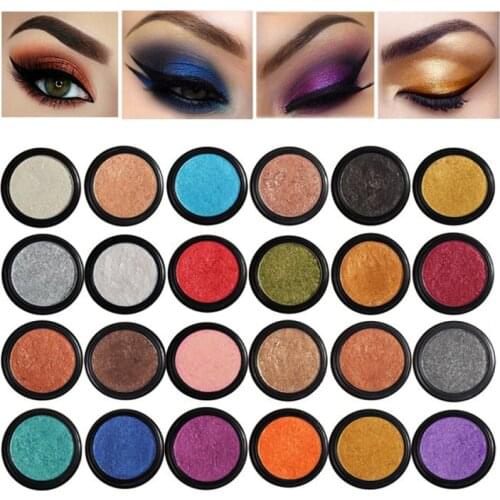 PHOERA 1pc 24 Colors Natural Matte Eye Shadow Waterproof Pigment Single Glitter Eyeshadow Palette Cosmetic Maquillajes TSLM2