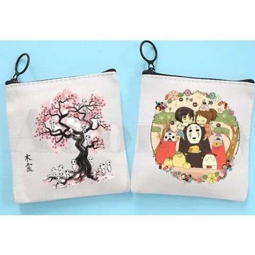 Spirited Away Bag Coin Purse Storage Small Bag Card Bag Key Bag Coin Clutch Bag Zipper Key Bag