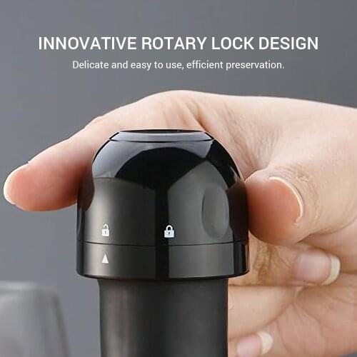 KKmoon Bottle Stopper Leakproof Wine Plug Vino Vacuum Wine Bottle Stopper Reusable Vacuum Champagne Saver Plug
