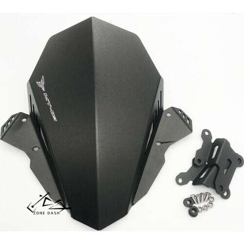 Motorcycle Windshield Windscreen Aluminum Kit Deflector Fits For YAMAHA MT-09 MT 09 2017 2018 2019 MT09 FZ09 FZ-09 FZ 09 17'-19