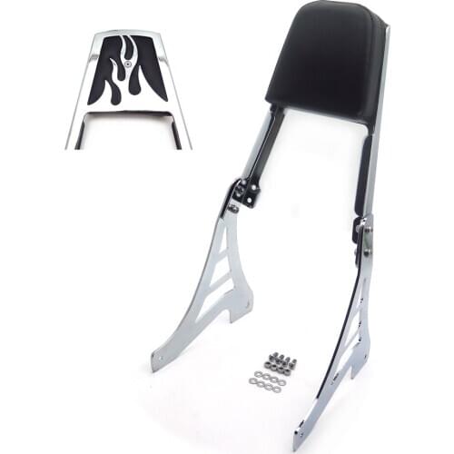 Aftermarket Motorcycle Parts Flame Backrest Sissy Bar for Harley Davidson 1995-2003 Sportster 883 XL883 1200 XL1200