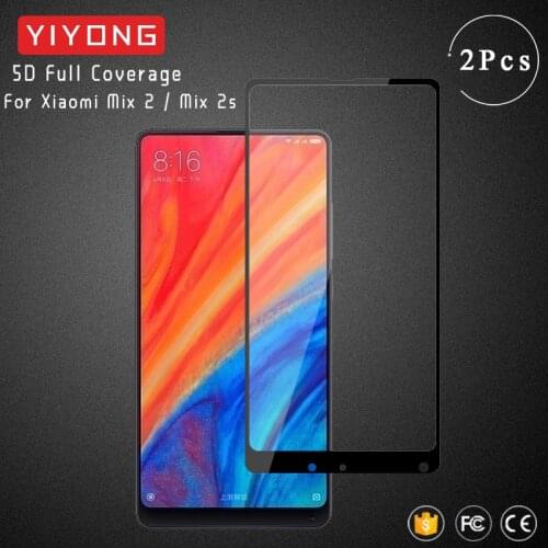 YIYONG 9D Full Cover Glass For Xiaomi Mi Mix 2 S 2S Tempered Glass Xiomi Mix2 s Mix3 Screen Protector For Xiaomi Mi Mix 3 Glass
