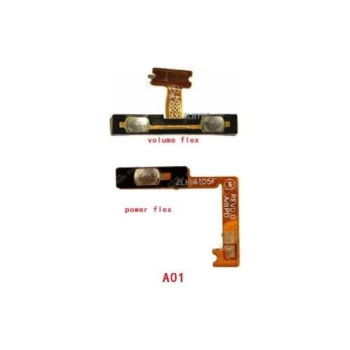10PCS Power On Off Volume Up Down Button Flex Cable For Samsung Galaxy A01 A015 A015F Power On off Volume Switch Flex