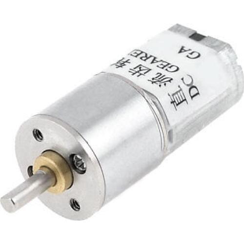 100RPM 3mm Shaft Diameter Pernament Magnetic Gearbox Geared Motor 6VDC