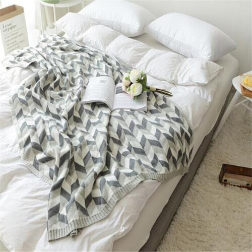 180cm Sofa Throw Thread Blankets Knitted Blanket Nordic Bedding Blanket Travel TV Blankets Cotton Kids Toddler Baby Blanket