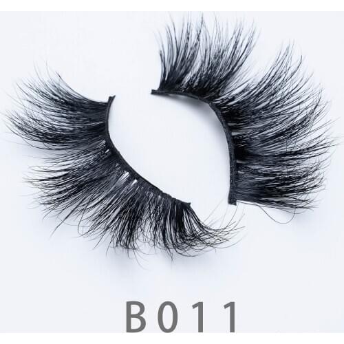 25mm B11 5D Long Fluffy Mink Lashes Natural Cruelty Free False Real 3D MINK Lashes Handmade Reusable Eyelash 6D Lashes Extension