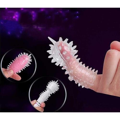 5pcs Finger condoms Hot Sale vibrating sleeve Masturbator Orgasmic Clitoral G Spot Stimulator Sex Toys for Women Sex Products