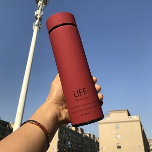 500ML Vacuum Flask Hot Water Thermos Tea With Filter Stainless Steel 304 Sport Thermal Cup Coffee Mug Tea Bottle Office Business