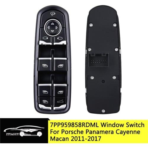 7PP959858RDML 7PP959858 RDML 7PP-959-858-R-DML Car Driver Side Power Window Switch For P*orsche Panamera Cayenne Macan 2011-2017