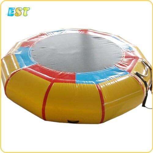 Promotion! Cheap hot sell 3m inflatable water trampolines with free shipping for sea