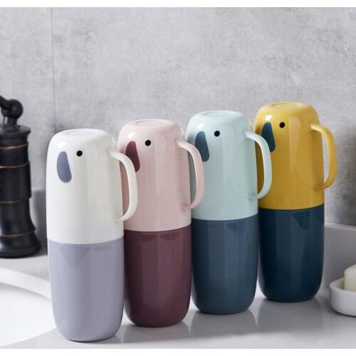 Toothbrush Case Fashion Creative Lightweight Toothpaste Box Toothbrushes Cup Bathroom Gadget Accessory Plastic Storage Box