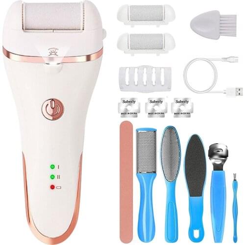 Charged Electric Foot File for Heels Grinding Pedicure Tools Professional Foot Care Tool Dead Hard Skin Callus Remover With Kits