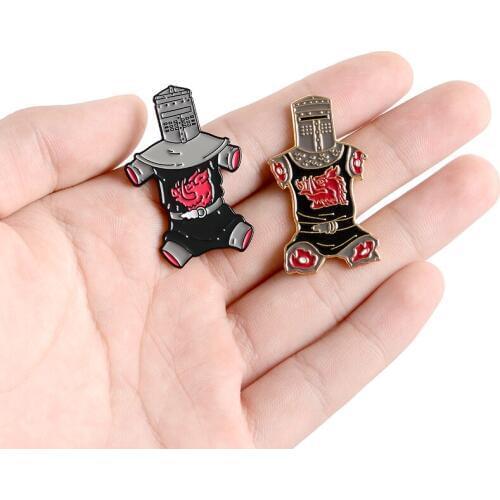 Black Knight Monty Python Enamel Brooches Custom Movie BadgesBrokeback amputation Robot Lapel Pin wild boar pig