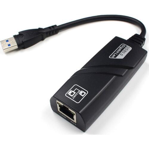 1PC External USB 3.0 Gigabit Ethernet Adapter USB To RJ45 Lan Network Card LAN Adapter For Windows 10/8/7/XP Laptop PC Computer
