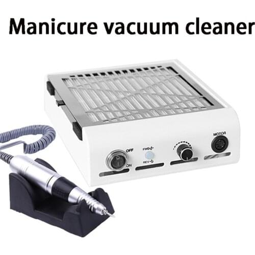 Nail Drill Strong 2 In 1 Vacuum Cleaner Manicure Electric Drill Nail Gel Nail Drill Nail Dust Vacuum Nail Dust Collector Drill