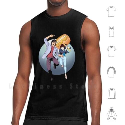 City Hunter Alias Nicky Larson 100 Tonnes tank tops vest sleeveless City Hunter City Hunter Manga Cartoon Cartoons
