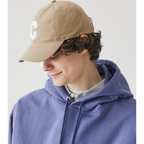 Unisex Cotton Baseball Snapback Adjustable Letter C Couple Cap High Quality Simple Sports Sun Visor Hip Hop Cap 2022