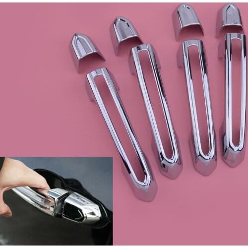 Chrome Door Handle Cover Trim Fit For Cadillac ATS XTS CT6 XT4 XT5 XT6 2013 2014 2015 2016 2017 2018 2019 2020