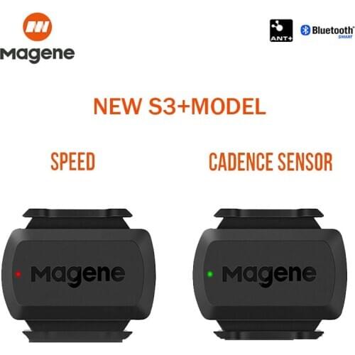 Magene S3+ Speed/Cadence Sensor ANT+ Bluetooth Computer Speedometer for Strava Garmin iGPSPORT Bryton Bike Computer Wireless