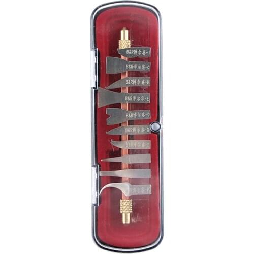 Pure Copper Double Head Metal Handle with 10pcs BGA IC Chip Repair Blade CPU Remover For Mobile Phone Logic Board Repair Tool