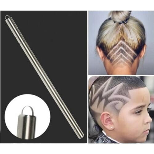 Hair Tattoo Pattern Styling Facial Eyebrow Styling Equipment Mens Hair Sculpting Pen Stainless Steel Shaver Haircut Shaving