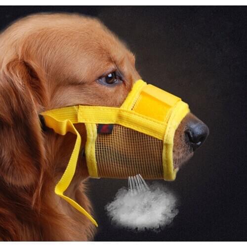 Pet Mouth Cover Dog Mask Bark Bite Soft Mouth Muzzle Grooming Adjustable Anti Stop Chewing For Small Large Dog