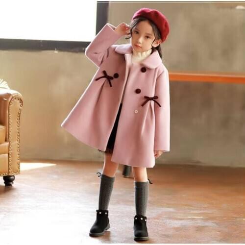 New Cute Baby Girls Jackets Coats For 2019 Autumn Winter Girls Trench Coat Kids Outerwear For Girls Windbreaker Outwear 2 Colors