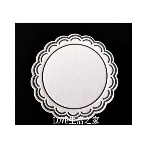 Hotel 8.5cm Disposable white absorbent paper coaster No word embossed paper coasters 500 optional