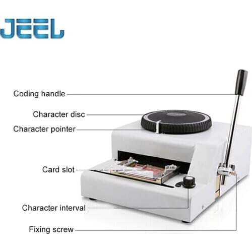 PVC Manual Embossing Machine VIP Membership Card Typewriter Multifunction Convex Code Printer Coding Machine