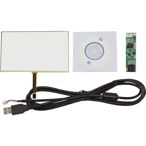 9.7inch 4 Wire 210x164mm Resistive Touch Panel With USB Controller Card Kit For 9.7" LCD Screen